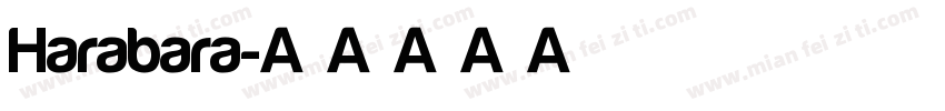 Harabara字体转换