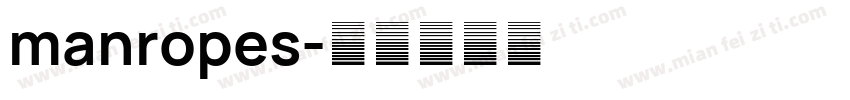 manropes字体转换