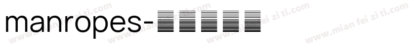 manropes字体转换