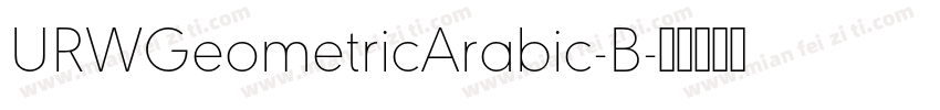 URWGeometricArabic-B字体转换