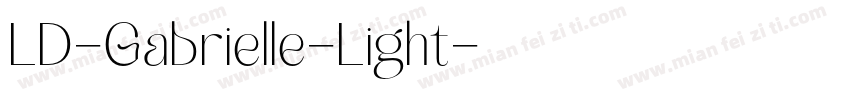 LD-Gabrielle-Light字体转换