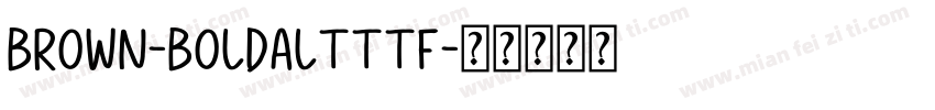 Brown-BoldAltttf字体转换