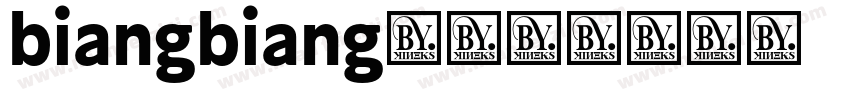 biangbiang面字体转换