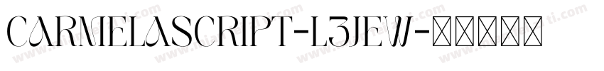 CarmelaScript-L3JeW字体转换