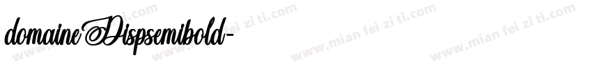 domaineDispsemibold字体转换