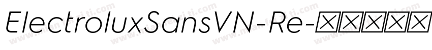 ElectroluxSansVN-Re字体转换