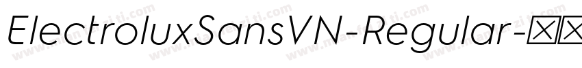 ElectroluxSansVN-Regular字体转换