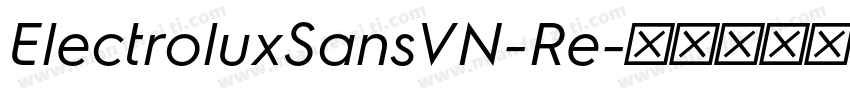 ElectroluxSansVN-Re字体转换