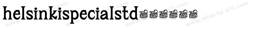 helsinkispecialstd字体转换