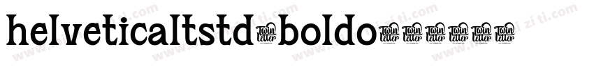 helveticaltstd-boldo字体转换