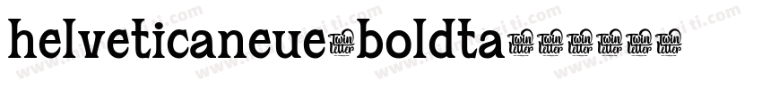 helveticaneue-boldta字体转换