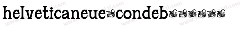helveticaneue-condeb字体转换