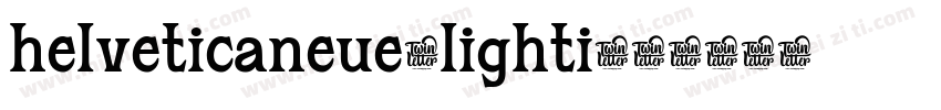 helveticaneue-lighti字体转换