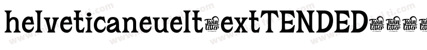 helveticaneuelt-extTENDED字体转换