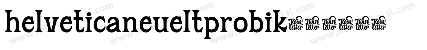 helveticaneueltprobik字体转换