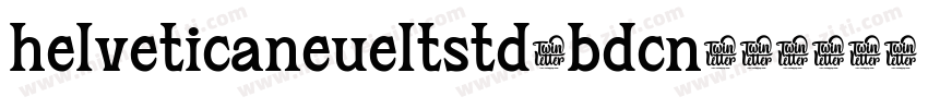 helveticaneueltstd-bdcn字体转换