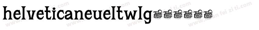helveticaneueltwlg字体转换