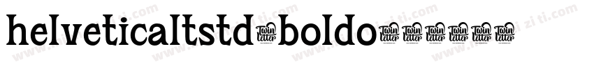 helveticaltstd-boldo字体转换