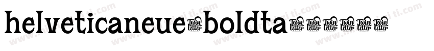 helveticaneue-boldta字体转换