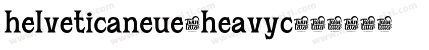 helveticaneue-heavyc字体转换