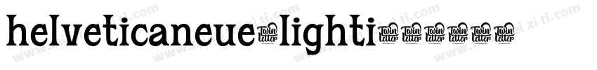 helveticaneue-lighti字体转换