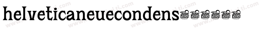 helveticaneuecondens字体转换