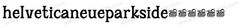 helveticaneueparkside字体转换