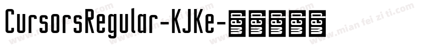 CursorsRegular-KJKe字体转换