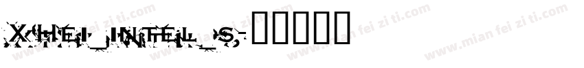 XHei_intel_s字体转换