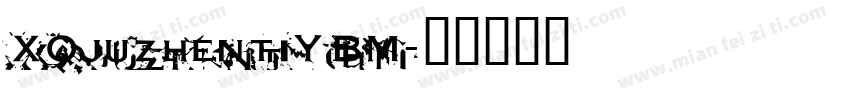 XQjuzhentiYBM字体转换