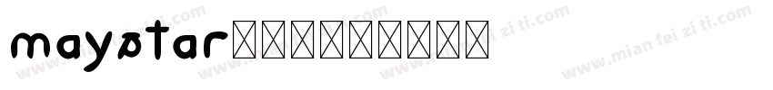 maystar矩形字字体转换