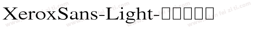 XeroxSans-Light字体转换