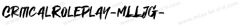 CriticalRolePlay-mLLjG字体转换