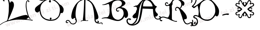 LOMBARD字体转换