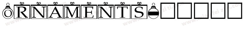 Ornaments字体转换