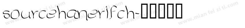 sourcehanerifch字体转换