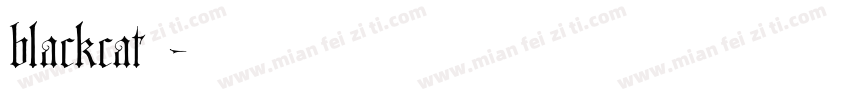 blackcat字体字体转换