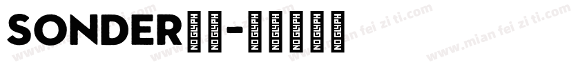 SONDER字体字体转换