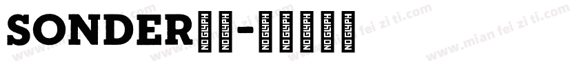 SONDER字体字体转换