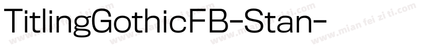 TitlingGothicFB-Stan字体转换