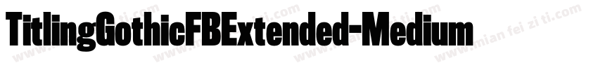 TitlingGothicFBExtended-Medium字体转换