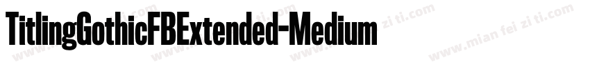 TitlingGothicFBExtended-Medium字体转换