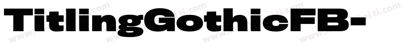 TitlingGothicFB字体转换