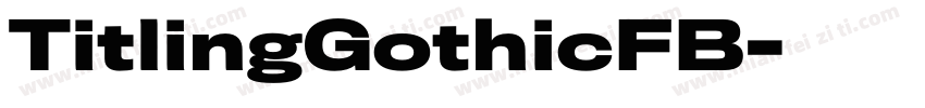 TitlingGothicFB字体转换