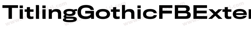 TitlingGothicFBExtended-Medium字体转换