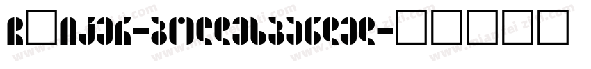 GIiker-boldexpanded字体转换