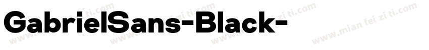 GabrielSans-Black字体转换