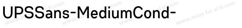 UPSSans-MediumCond字体转换