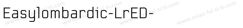 Easylombardic-LrED字体转换