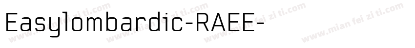 Easylombardic-RAEE字体转换